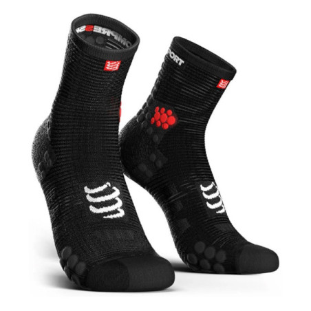 ▷ Calcetines compressport pro racing run high v3 negro/blanco por SOLO 12,00 €