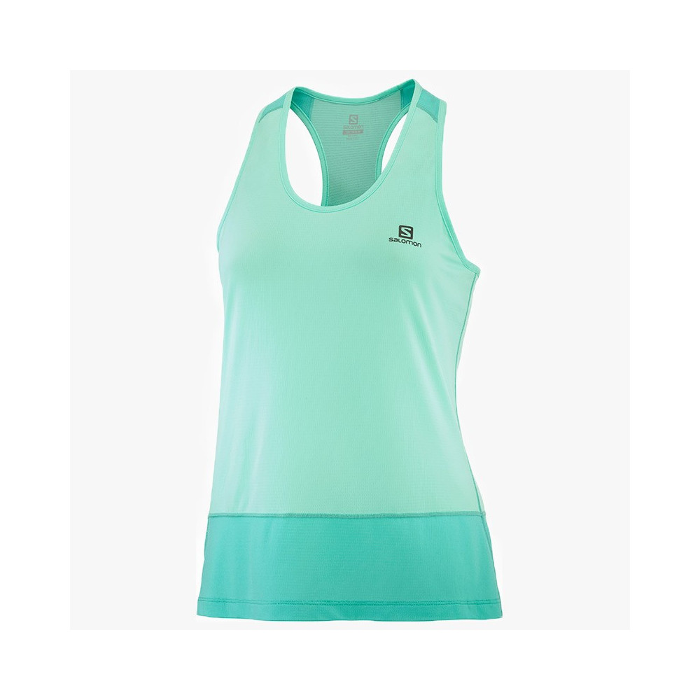 ▷ Camiseta salomon cross run tank w blue for only 25,00 €