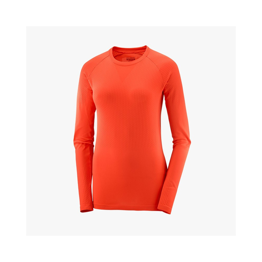 ▷ Camiseta salomon sense ls w rojo por SOLO 49,00 €