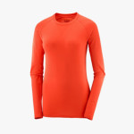 SALOMON SENSE LS W RED SHIRT