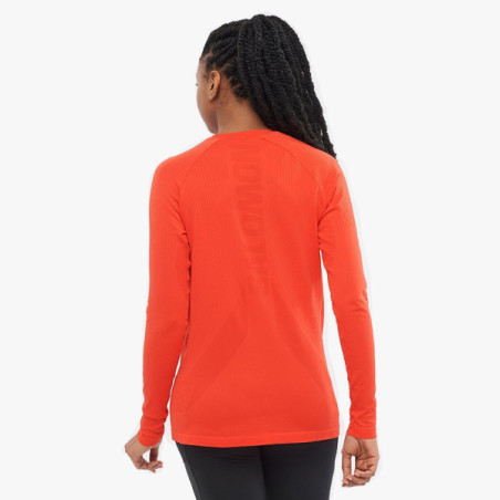 ▷ Camiseta salomon sense ls w rojo por SOLO 49,00 €