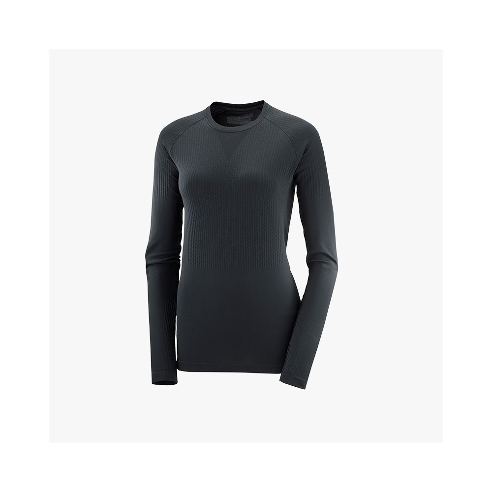 ▷ Camiseta salomon sense ls w negro por SOLO 49,00 €