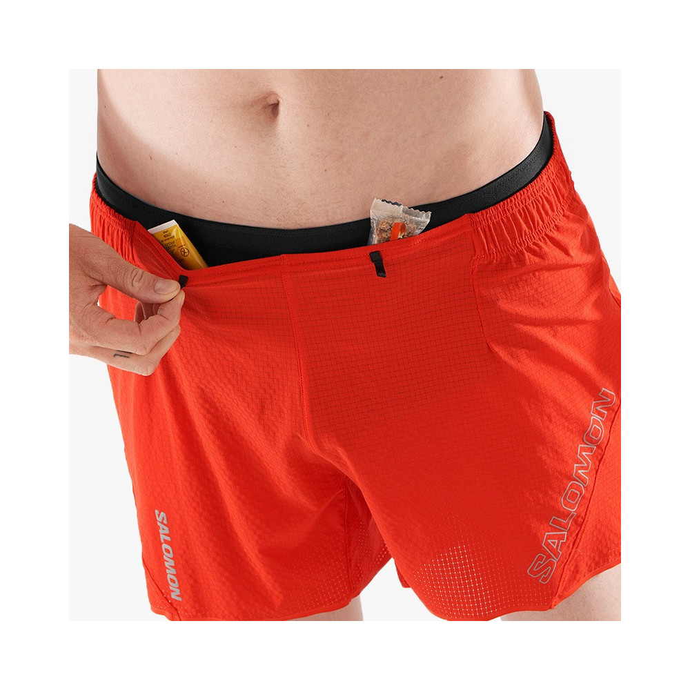 ▷ PantalÓn salomon sense aero 5 shorts rojo por SOLO 45,50 €