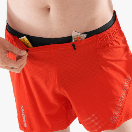 ▷ PantalÓn salomon sense aero 5 shorts rojo por SOLO 45,50 €