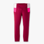 BROOKS METHOD 3/4 W MAROON LEGGINGS