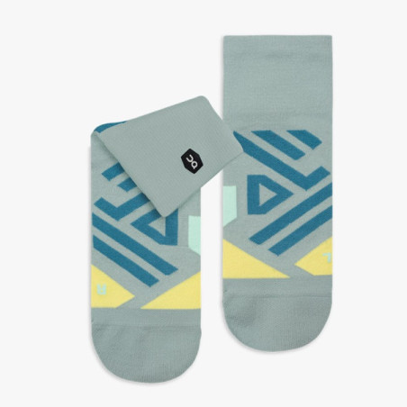 ▷ Calcetines on performance mid sock w gris/azul por SOLO 21,95 €