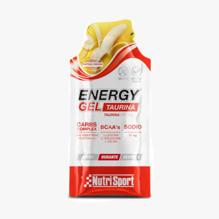 ▷ Energy gel nutrisport taurina plÁtano por SOLO 1,40 €