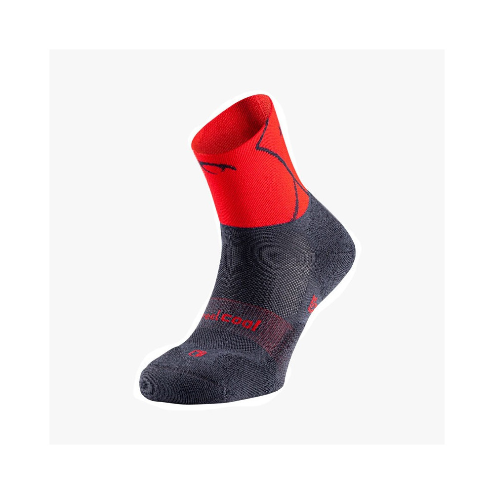 ▷ Calcetines lurbel track four marengo/rojo por SOLO 22,90 €