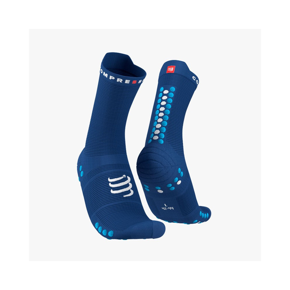 ▷ Calcetines compressport pro racing sock v4 run high fluo blue por SOLO 18,00 €