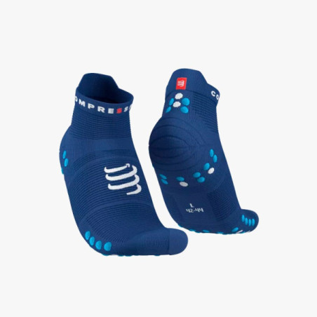 ▷ Compressport pro racing socks sock v4 run low fluo blue for ONLY 18,00 €