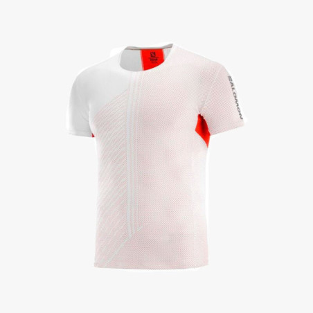 ▷ Camiseta salomon s/lab sense blanco/rojo por SOLO 80,00 €