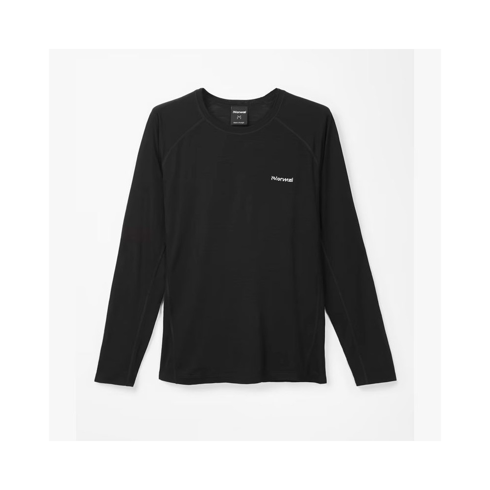 ▷ Camiseta nnormal merino long sleeve negro por SOLO 90,00 €