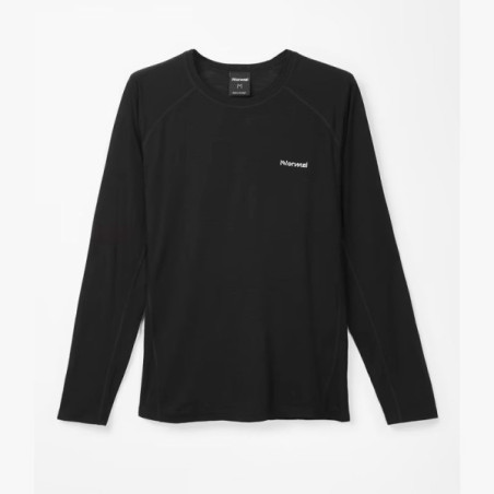 ▷ Camiseta nnormal merino long sleeve negro por SOLO 90,00 €