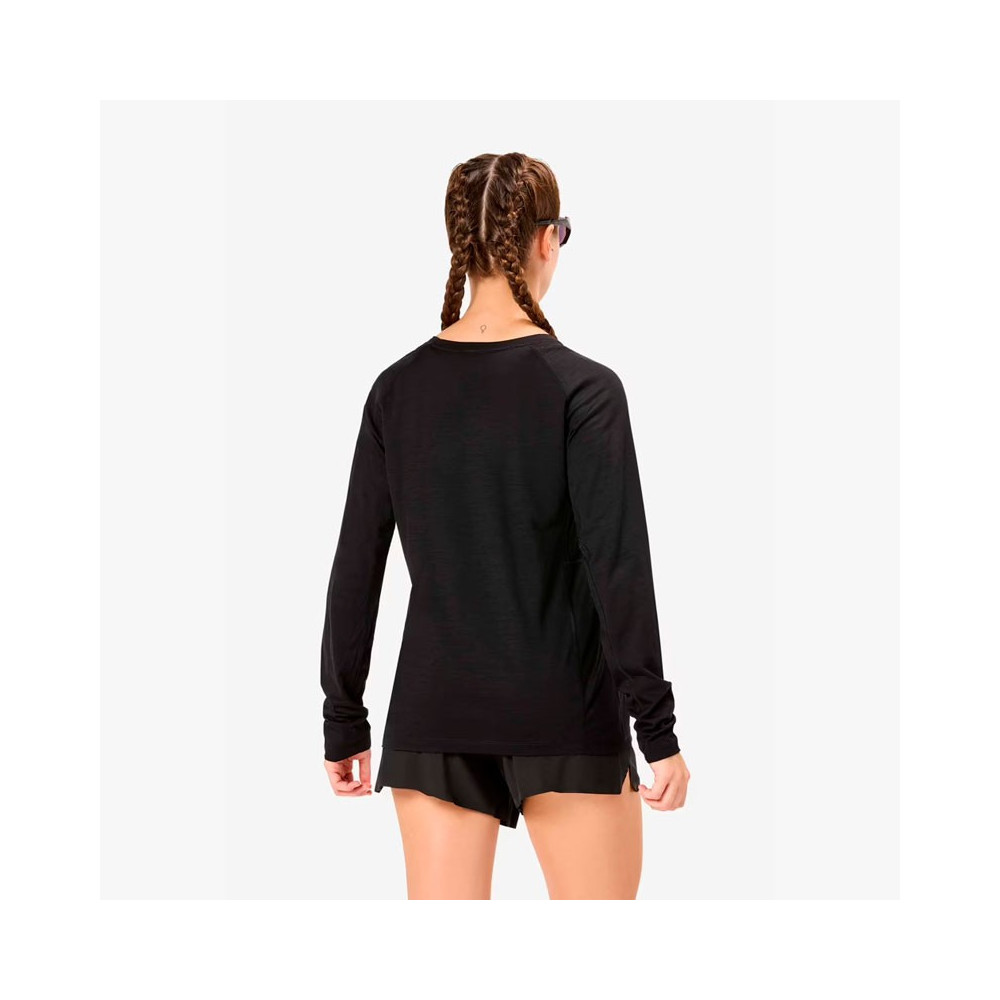 ▷ Camiseta nnormal merino long sleeve w negro por SOLO 90,00 €
