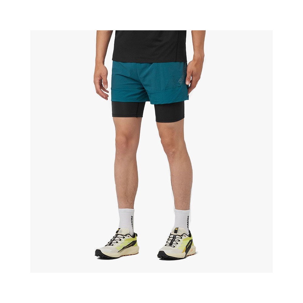 ▷ PantalÓn salomon sense 2in1 shorts azul por SOLO 56,00 €