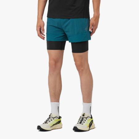 ▷ PantalÓn salomon sense 2in1 shorts azul por SOLO 56,00 €