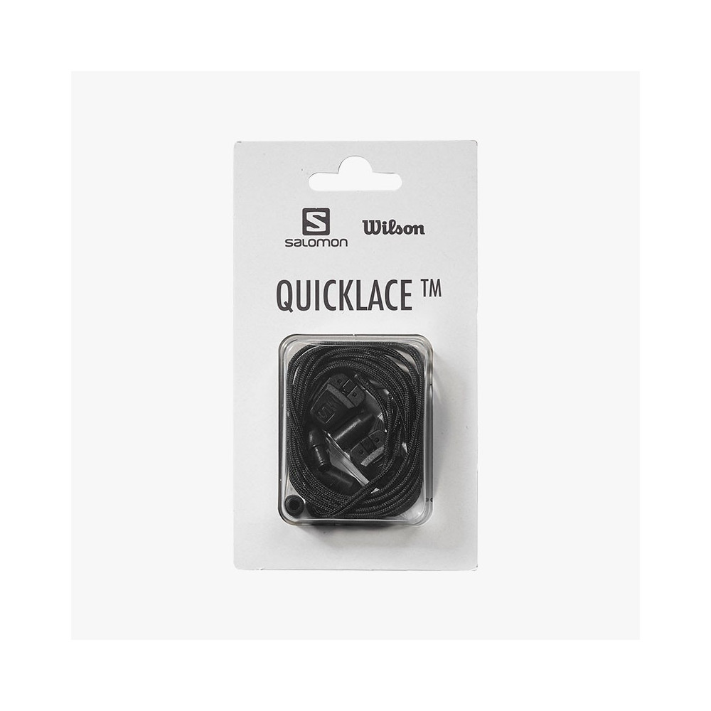 ▷ Cordones salomon quicklaces kit black por SOLO 9,60 €