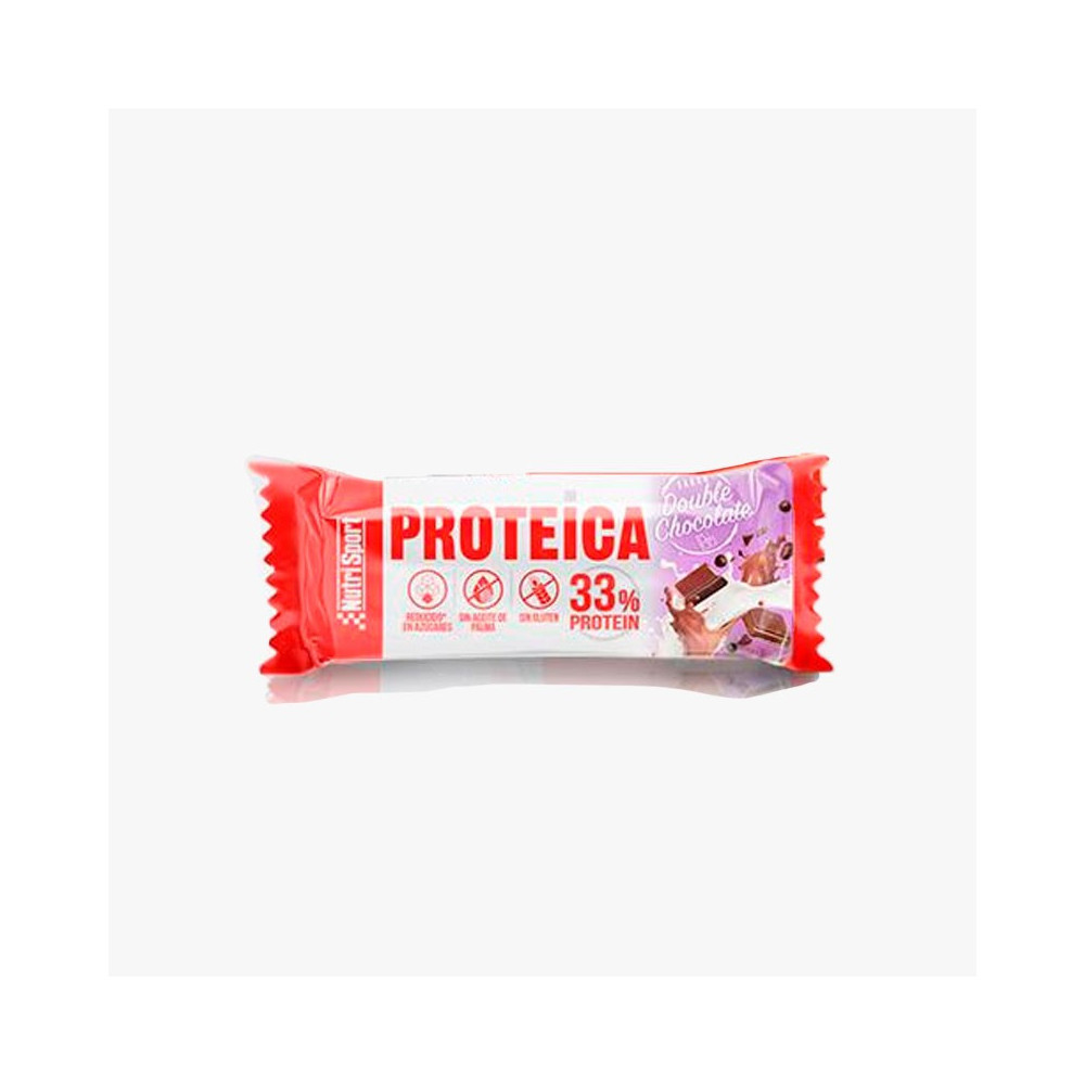 ▷ Barrita proteica nutrisport doble chocolate por SOLO 1,95 €
