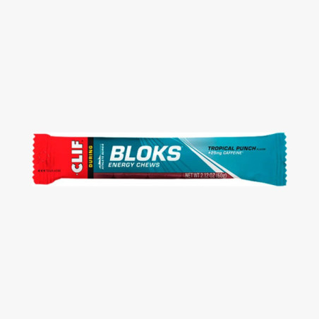▷ Gominolas clif bloks tropical con cafeÍna por SOLO 4,30 €