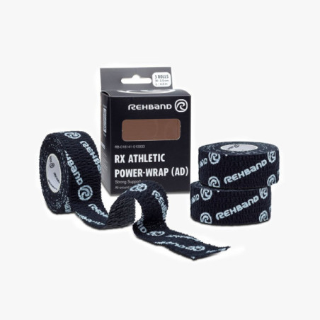 ▷ Rx athletic power-wrap rehband 25mm negro por SOLO 14,00 €