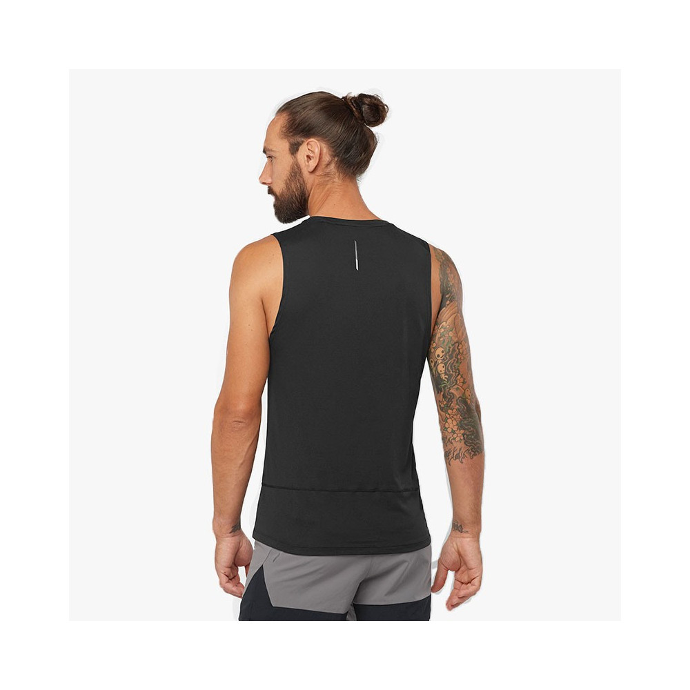 ▷ Camiseta salomon cross run tank negro por SOLO 40,00 €