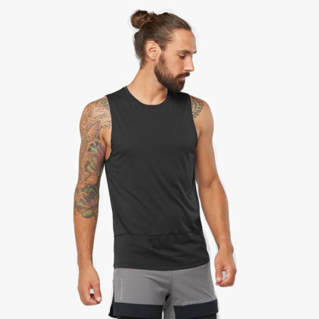▷ Camiseta salomon cross run tank negro por SOLO 40,00 €