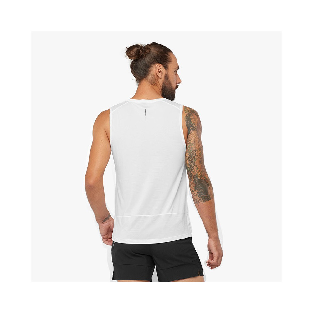 ▷ Camiseta salomon cross run tank blanco por SOLO 28,00 €