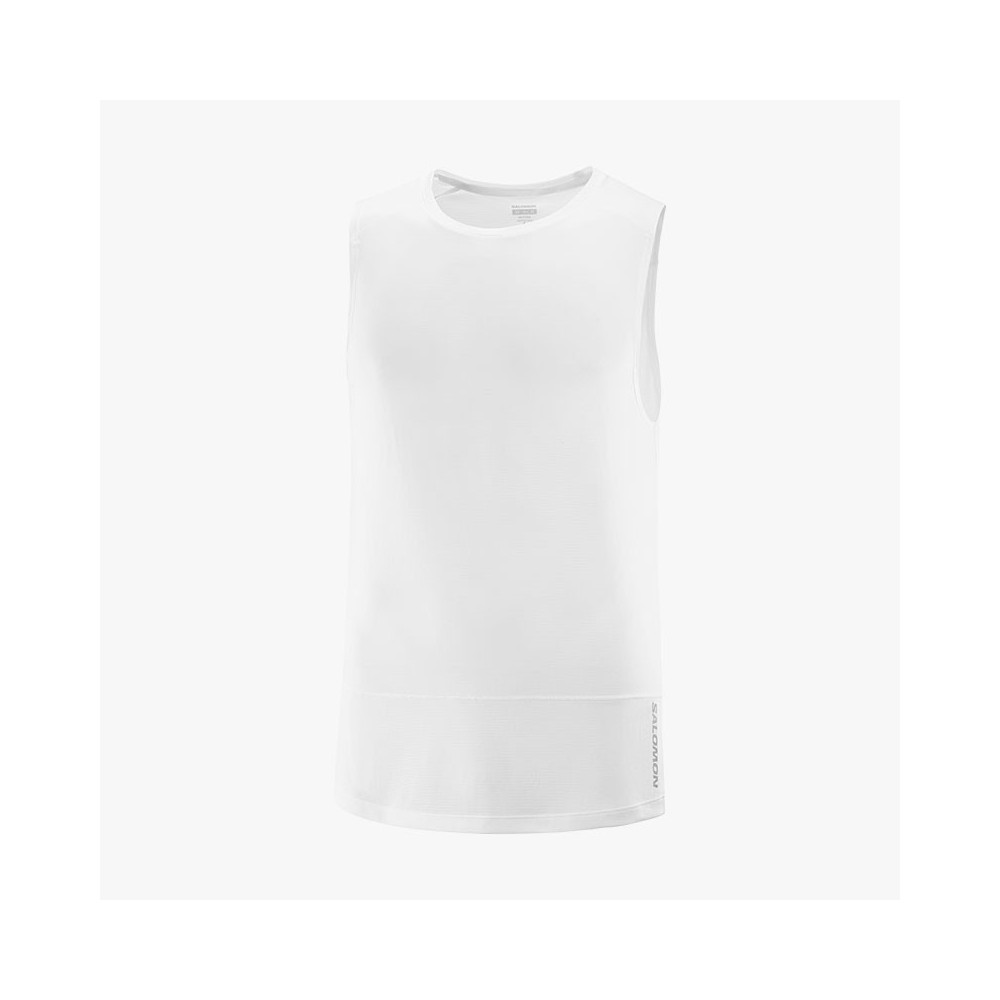 ▷ Camiseta salomon cross run tank blanco por SOLO 28,00 €