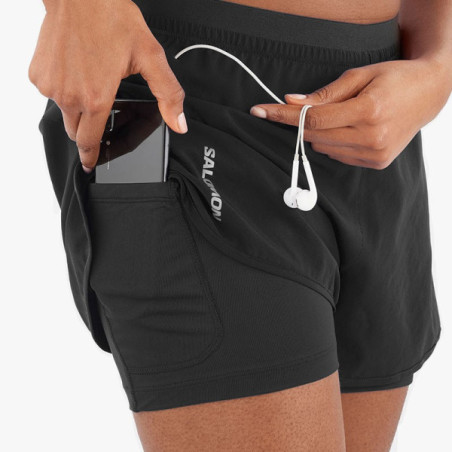 ▷ PantalÓn salomon cross 2in1 w negro por SOLO 55,00 €