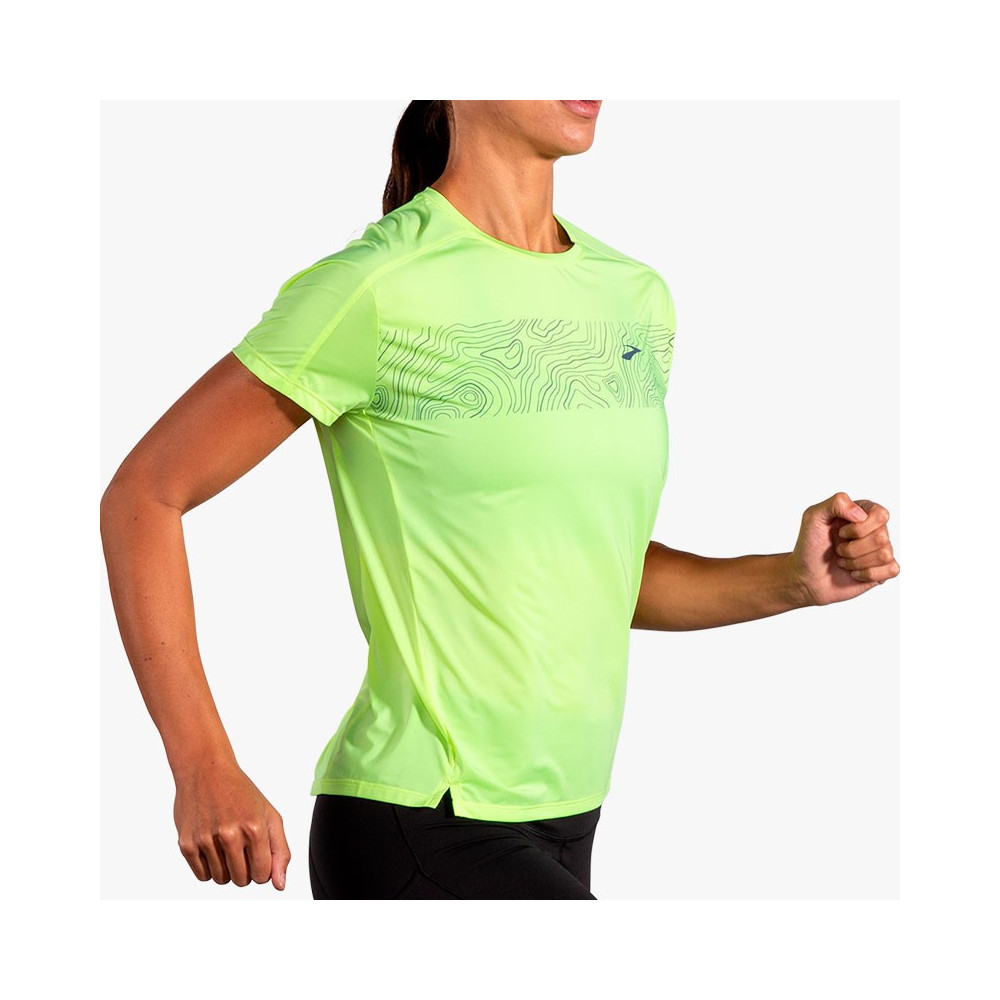▷ Camiseta brooks sprint free short w lime por SOLO 45,00 €