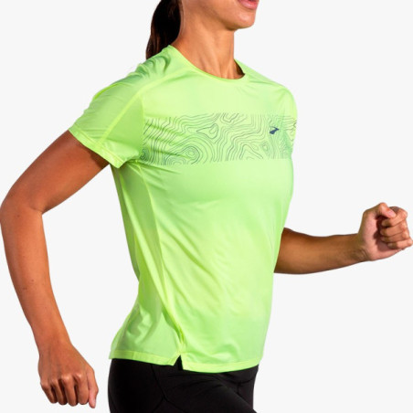 ▷ Camiseta brooks sprint free short w lime por SOLO 45,00 €