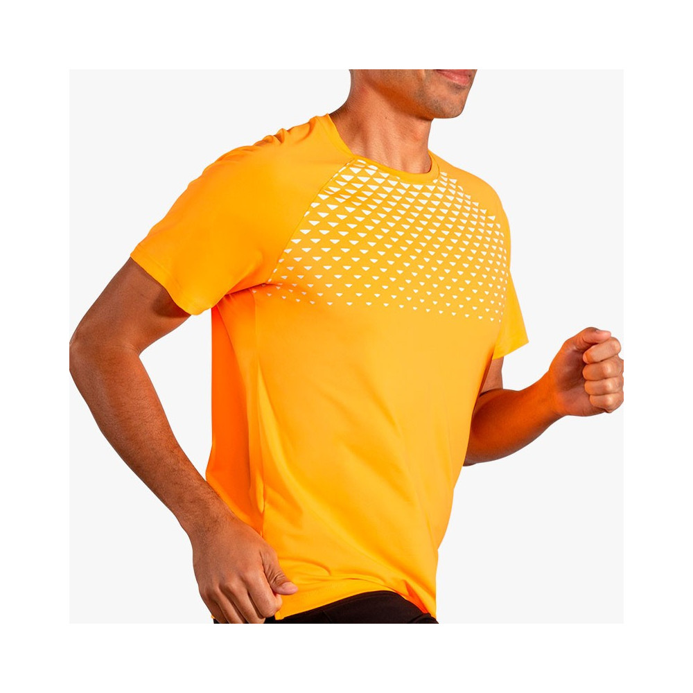 ▷ Camiseta brooks atmosphere short sleeve amarillo por SOLO 45,00 €