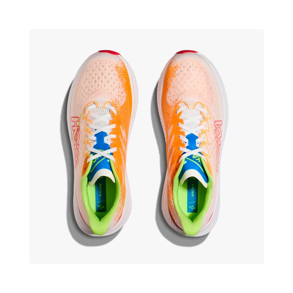 ▷ Hoka mach 6 white/solar flare for ONLY 160,00 €