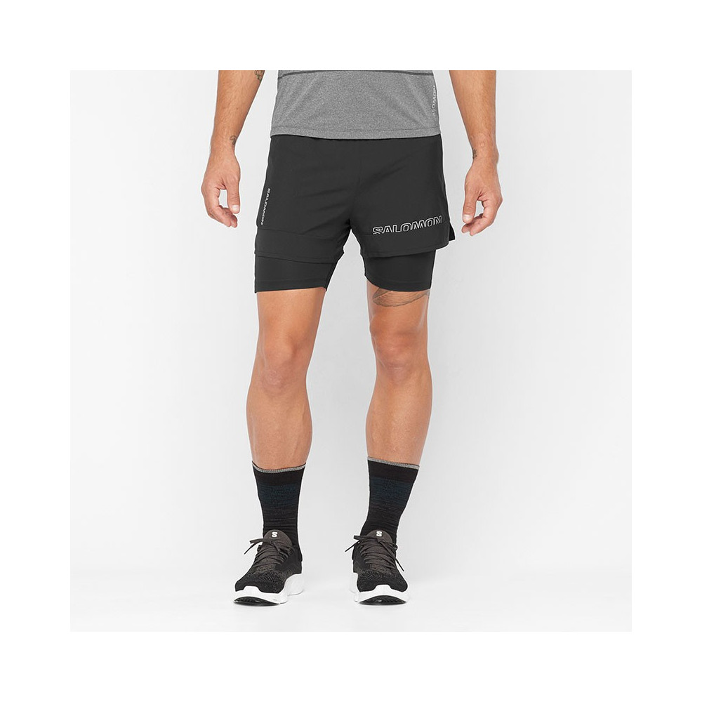 ▷ PantalÓn salomon cross 2in1 shorts negro por SOLO 42,00 €