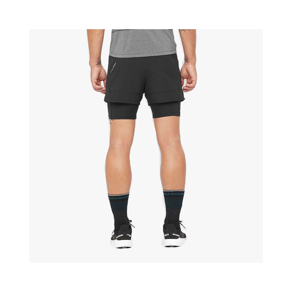 ▷ PantalÓn salomon cross 2in1 shorts negro por SOLO 42,00 €