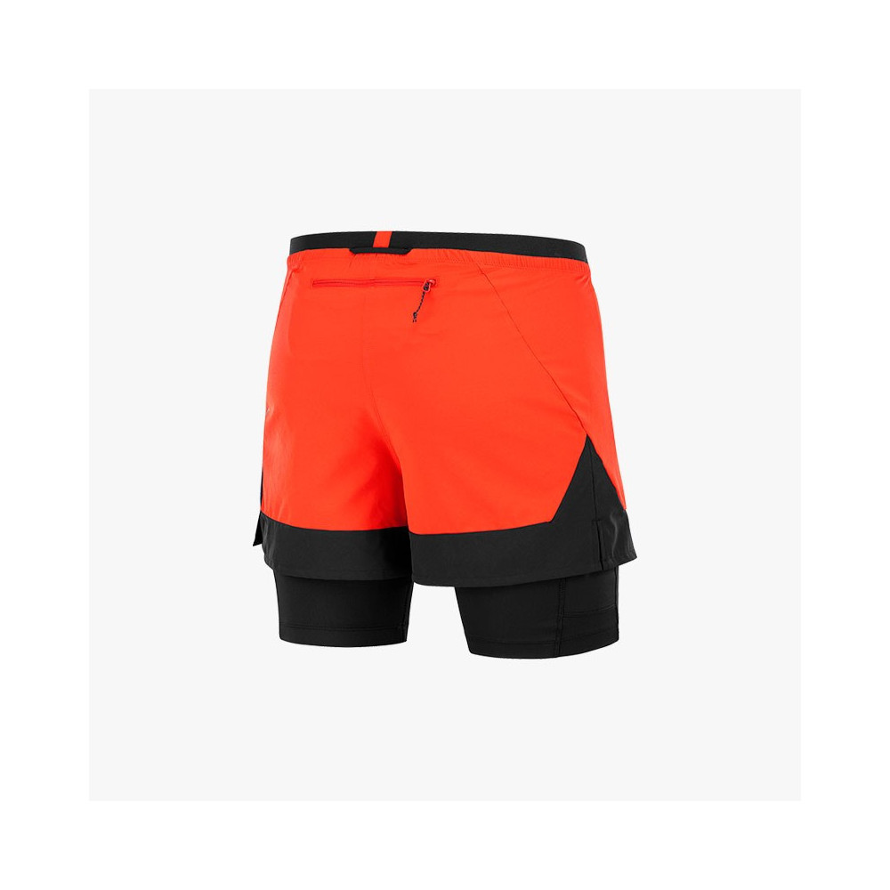 ▷ PantalÓn salomon cross 2in1 shorts rojo/negro por SOLO 42,00 €