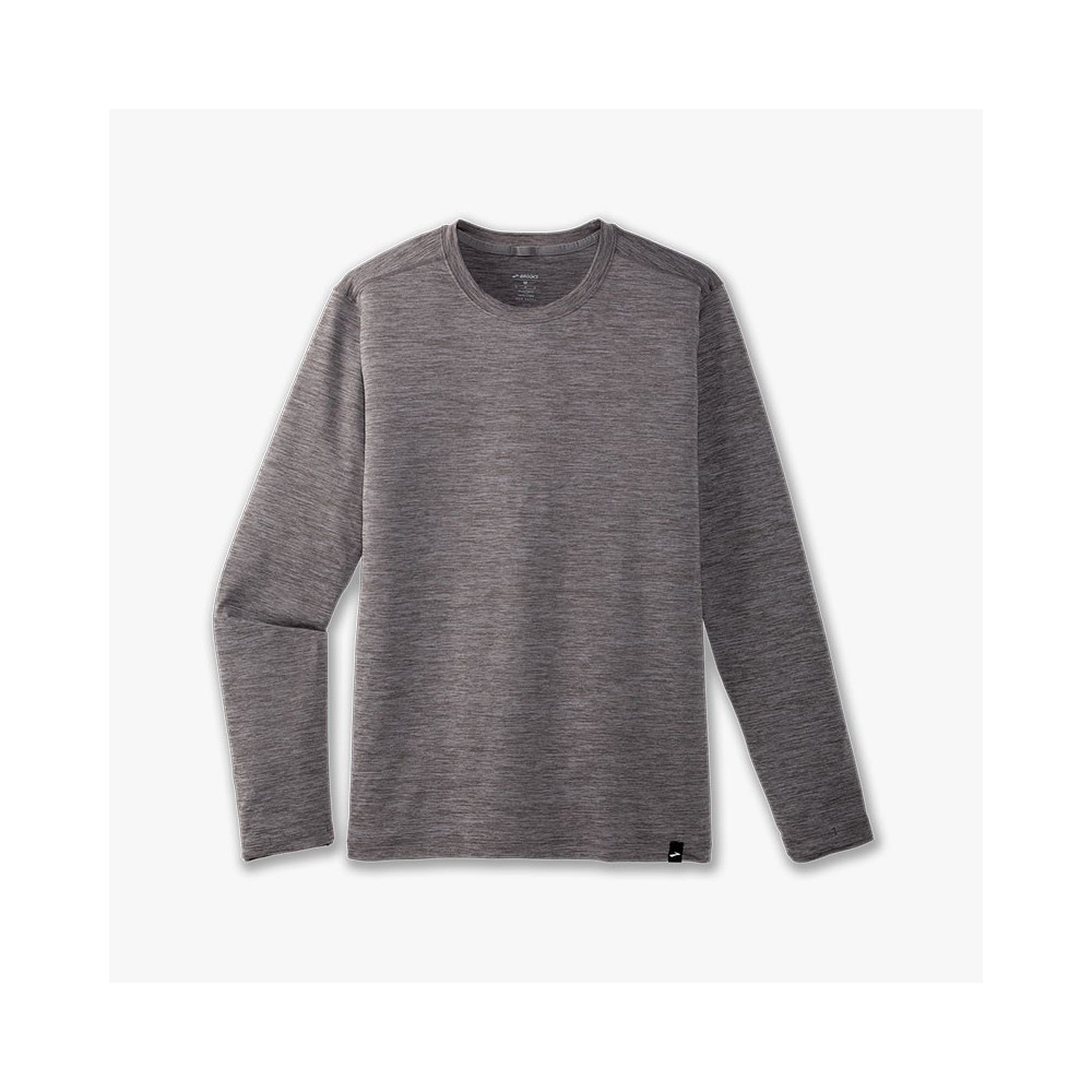 ▷ Brooks luxe long sleeve t-shirt grey for ONLY 55,00 € 55,00