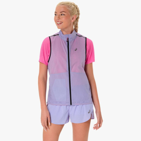 ▷ Chaleco asics metarun packable gilet w lila por SOLO 66,50 €