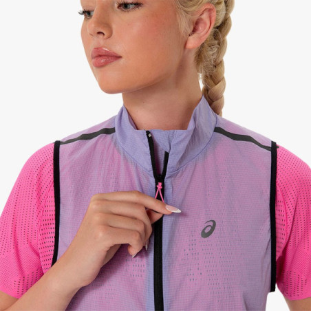 ▷ Chaleco asics metarun packable gilet w lila por SOLO 66,50 €