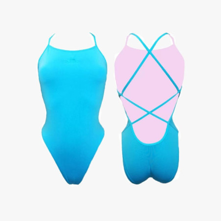 ▷ BaÑador turbo patron sirene liso celeste por SOLO 45,00 €
