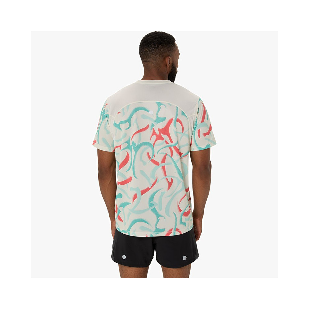 ▷ Camiseta asics road all over print ss coral por SOLO 50,00 €