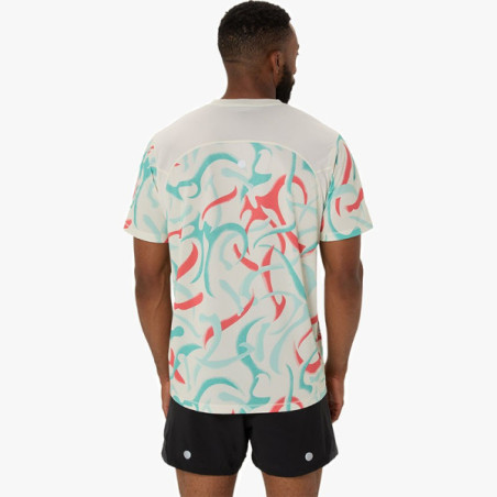 ▷ Camiseta asics road all over print ss coral por SOLO 50,00 €