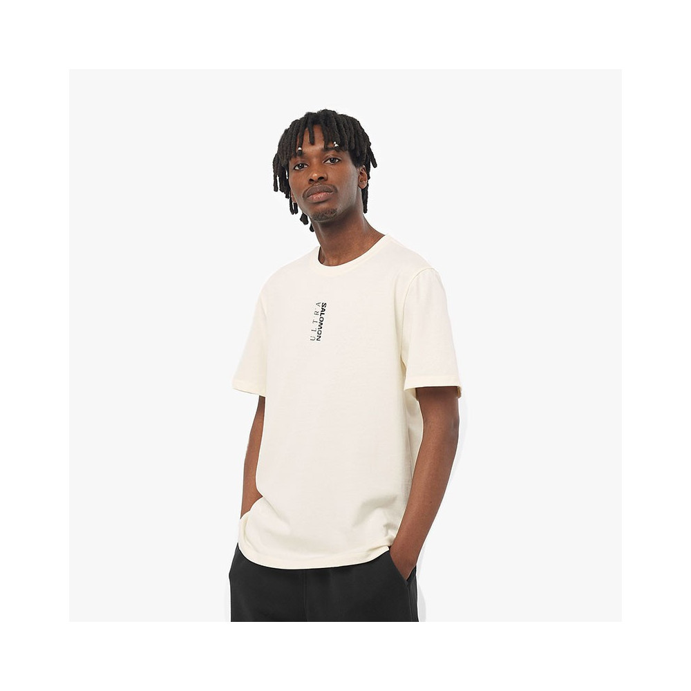 ▷ Camiseta salomon ultra logo algodÓn vainilla por SOLO 50,00 €