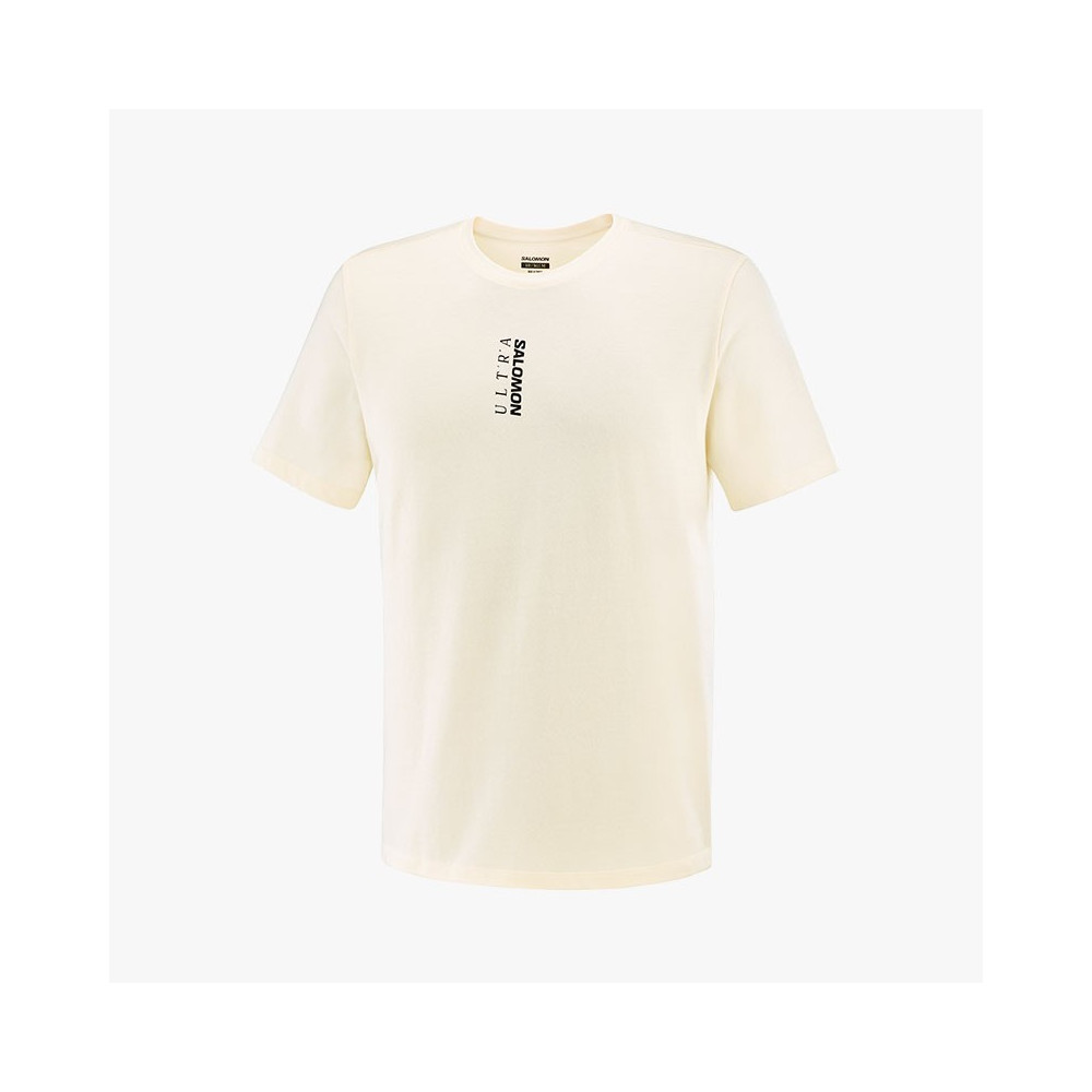 ▷ Camiseta salomon ultra logo algodÓn vainilla por SOLO 50,00 €