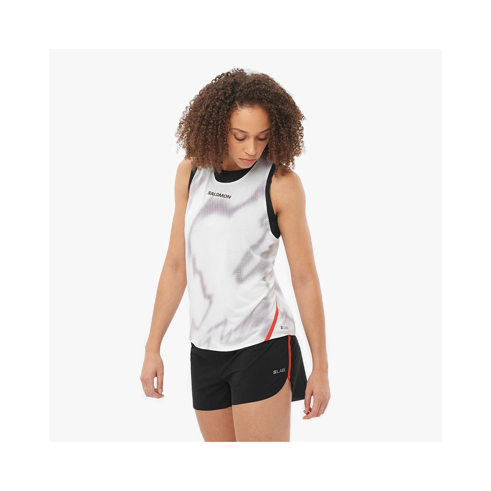 ▷ Camiseta salomon s/lab speed singlet w white/andorra por SOLO 85,00 €