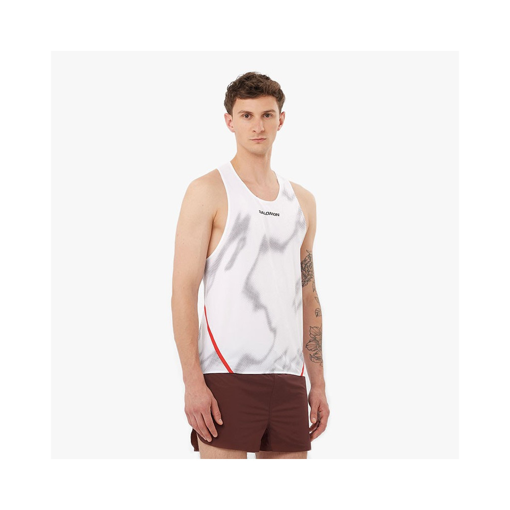▷ Camiseta salomon s/lab speed singlet white/andorra por SOLO 85,00 €
