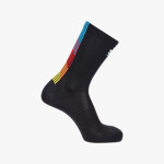 CALCETINES SALOMON PULSE RACE FLAG CREW NEGRO