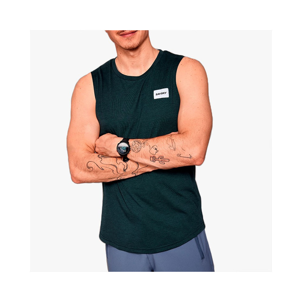 ▷ Camiseta saysky clean motion tank negro por SOLO 49,00 €