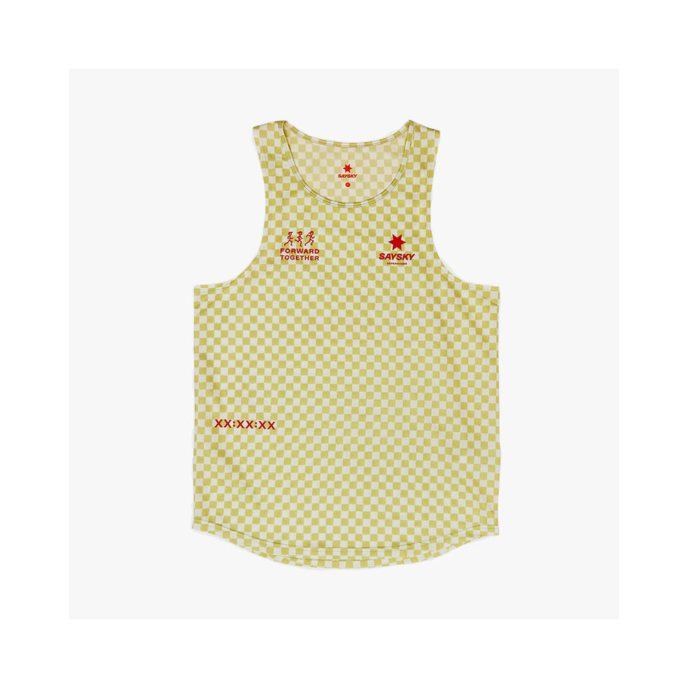 ▷ saysky checker combat singlet green T-shirt for ONLY 50,00 €