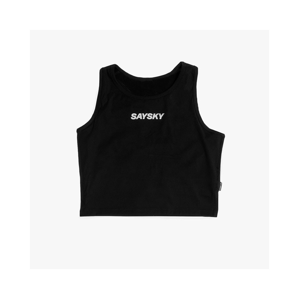 ▷ Top saysky flow race crop negro por SOLO 68,00 €